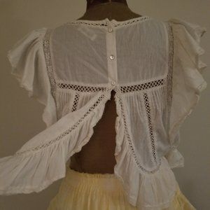 Breezy Love Shack Fancy Split Back Top